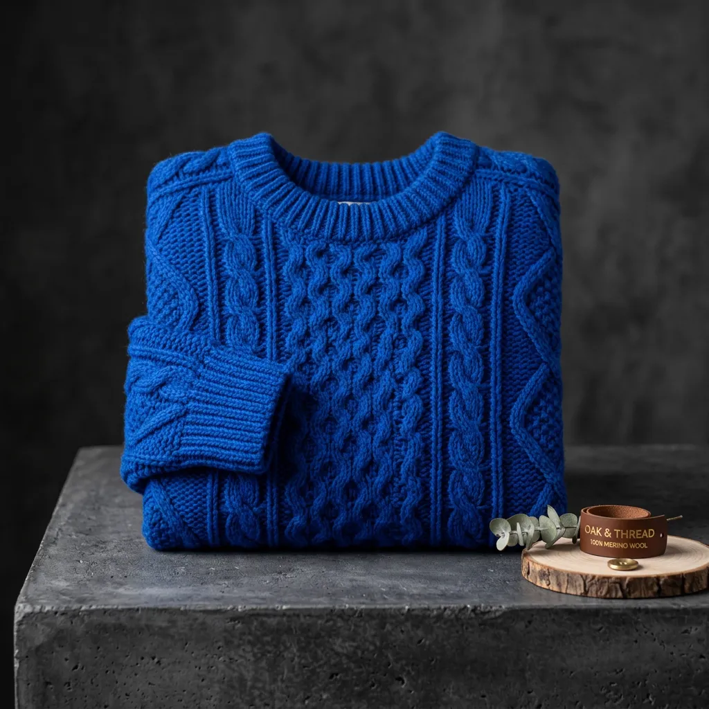 Kobaltowy sweter Czysta Wiosna